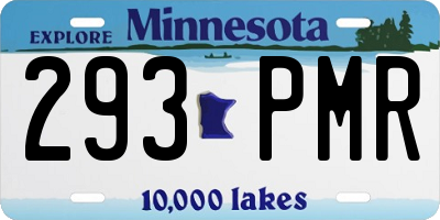 MN license plate 293PMR