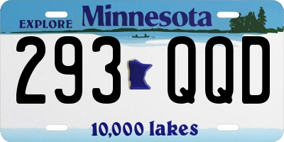 MN license plate 293QQD