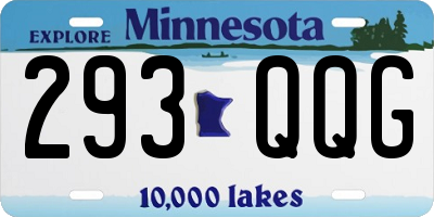 MN license plate 293QQG