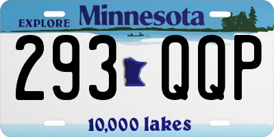 MN license plate 293QQP