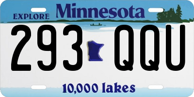 MN license plate 293QQU