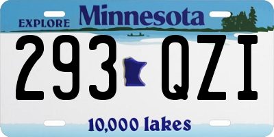 MN license plate 293QZI