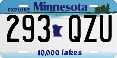 MN license plate 293QZU