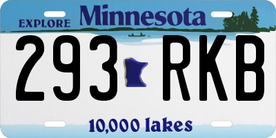 MN license plate 293RKB