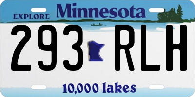 MN license plate 293RLH