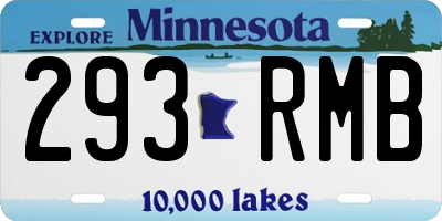 MN license plate 293RMB