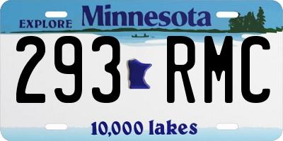 MN license plate 293RMC