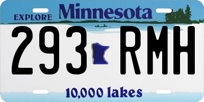 MN license plate 293RMH