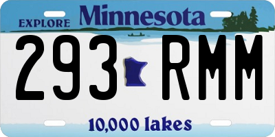 MN license plate 293RMM