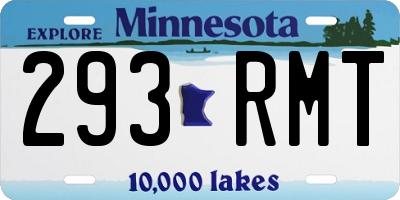 MN license plate 293RMT