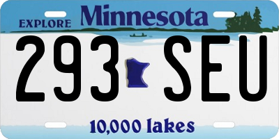 MN license plate 293SEU