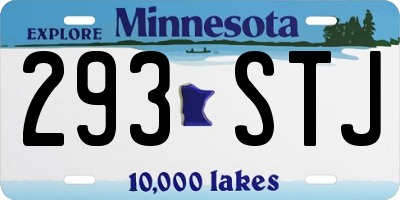 MN license plate 293STJ