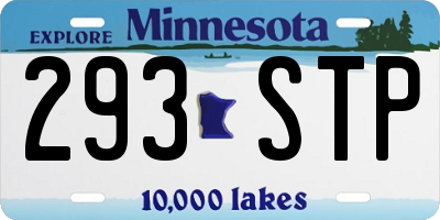 MN license plate 293STP