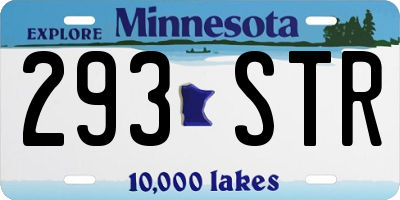 MN license plate 293STR