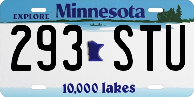 MN license plate 293STU