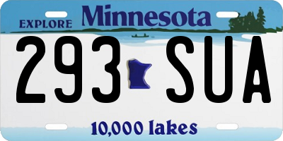 MN license plate 293SUA