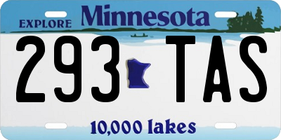 MN license plate 293TAS