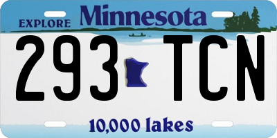 MN license plate 293TCN