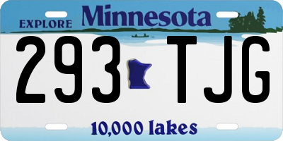 MN license plate 293TJG