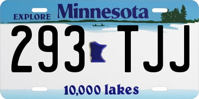 MN license plate 293TJJ