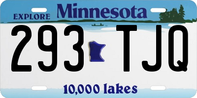 MN license plate 293TJQ