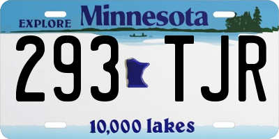 MN license plate 293TJR