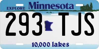 MN license plate 293TJS