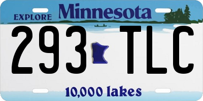 MN license plate 293TLC