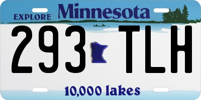 MN license plate 293TLH
