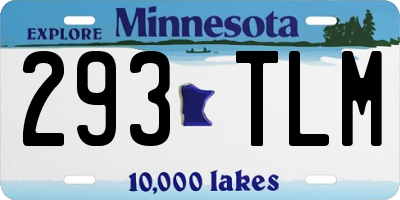 MN license plate 293TLM