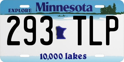 MN license plate 293TLP