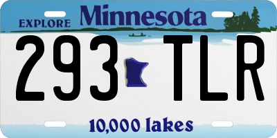 MN license plate 293TLR