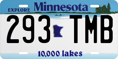 MN license plate 293TMB