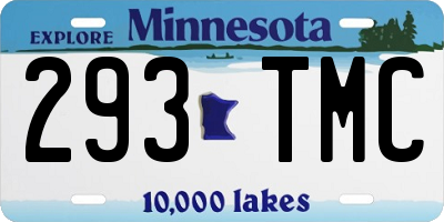 MN license plate 293TMC