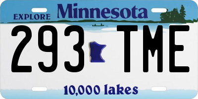 MN license plate 293TME