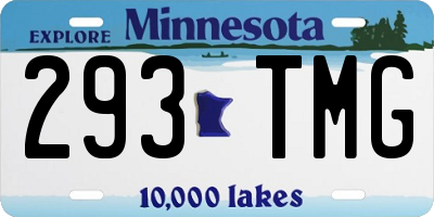 MN license plate 293TMG