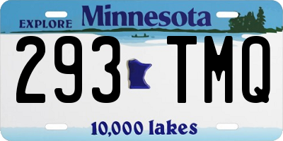 MN license plate 293TMQ