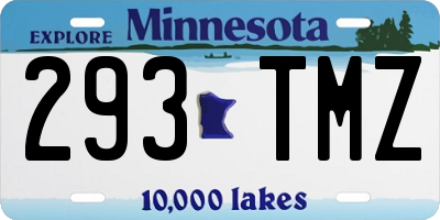 MN license plate 293TMZ