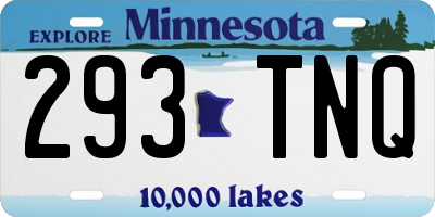 MN license plate 293TNQ
