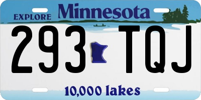 MN license plate 293TQJ