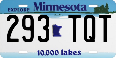 MN license plate 293TQT
