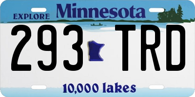 MN license plate 293TRD