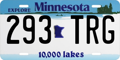MN license plate 293TRG