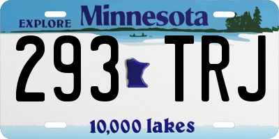 MN license plate 293TRJ