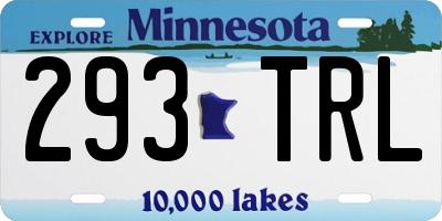 MN license plate 293TRL