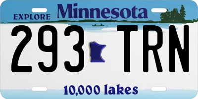 MN license plate 293TRN