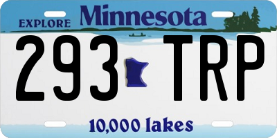MN license plate 293TRP