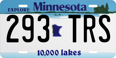 MN license plate 293TRS