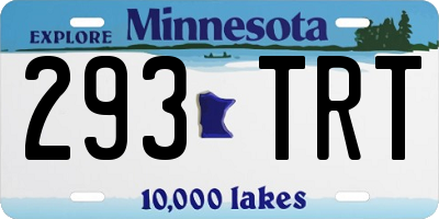 MN license plate 293TRT