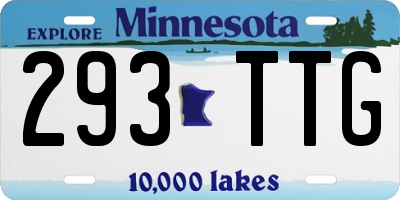 MN license plate 293TTG